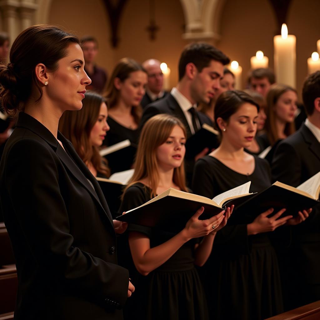 Traditional Choir Performing "Holy Night"