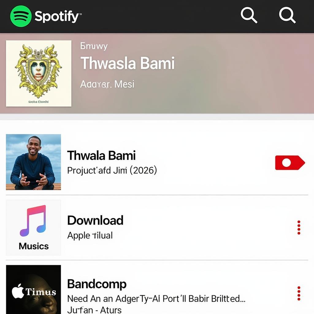 Music platforms to download Tshwala Bami