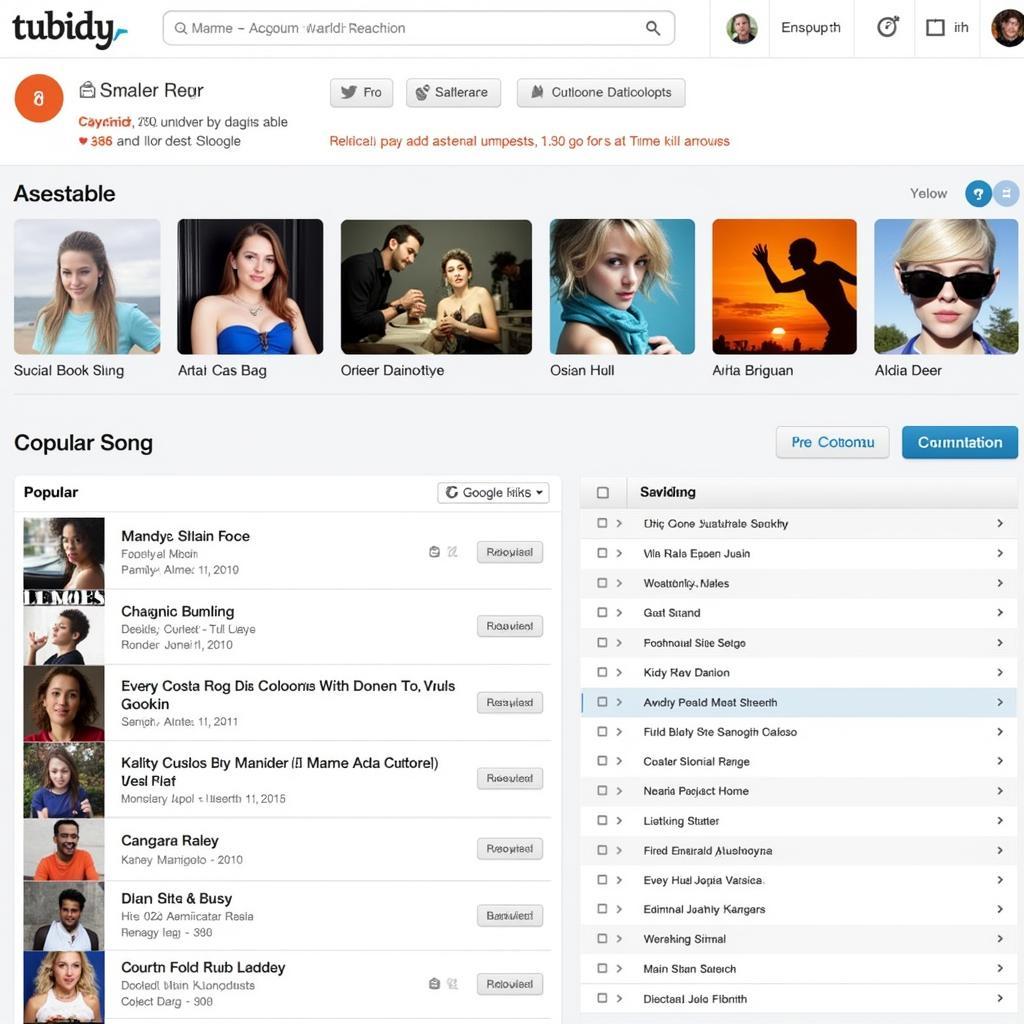 Tubidy Music Download Interface