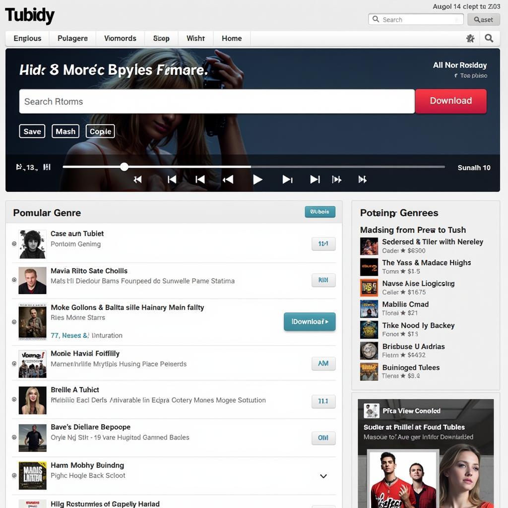 Tubidy Music Download Interface