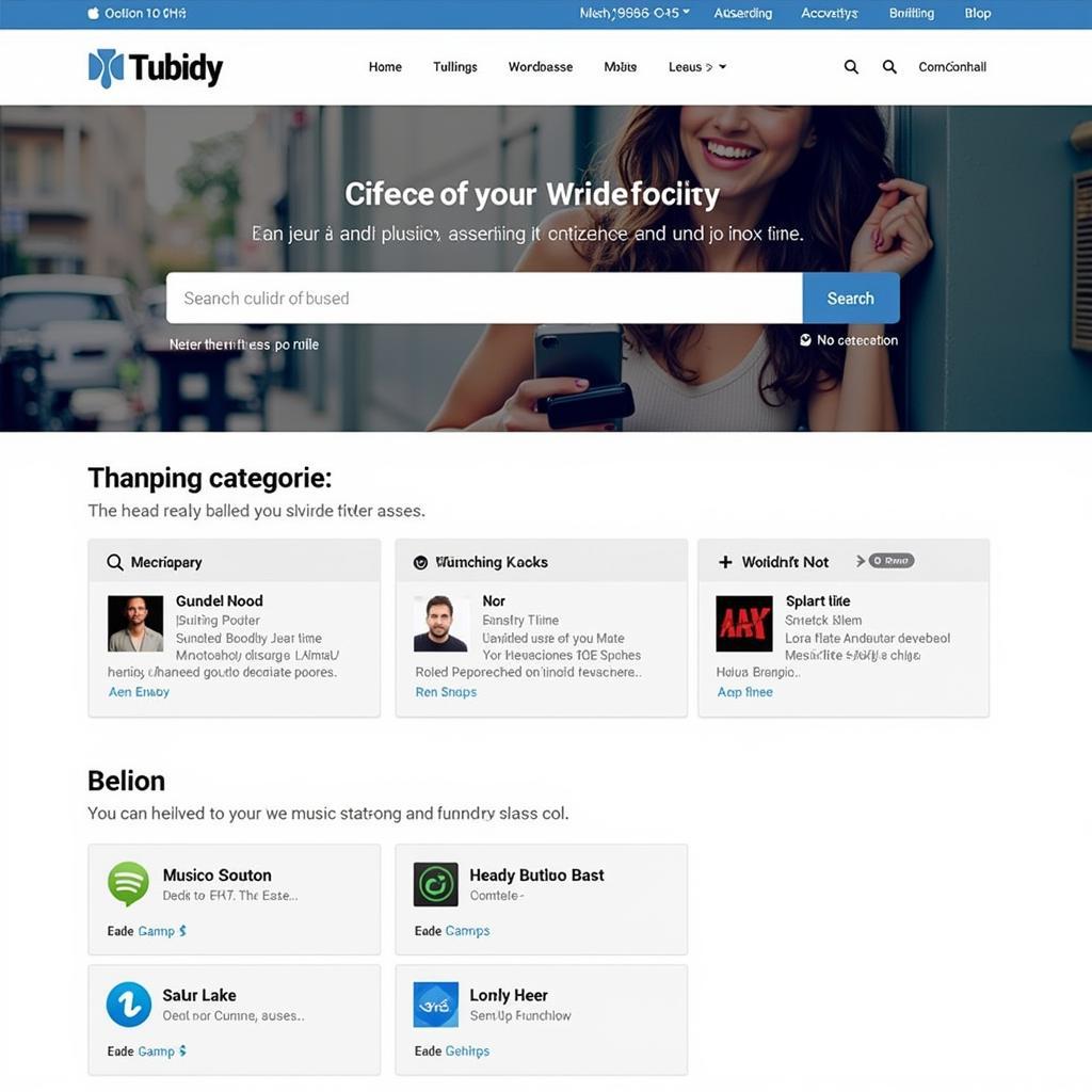 Tubidy music download interface