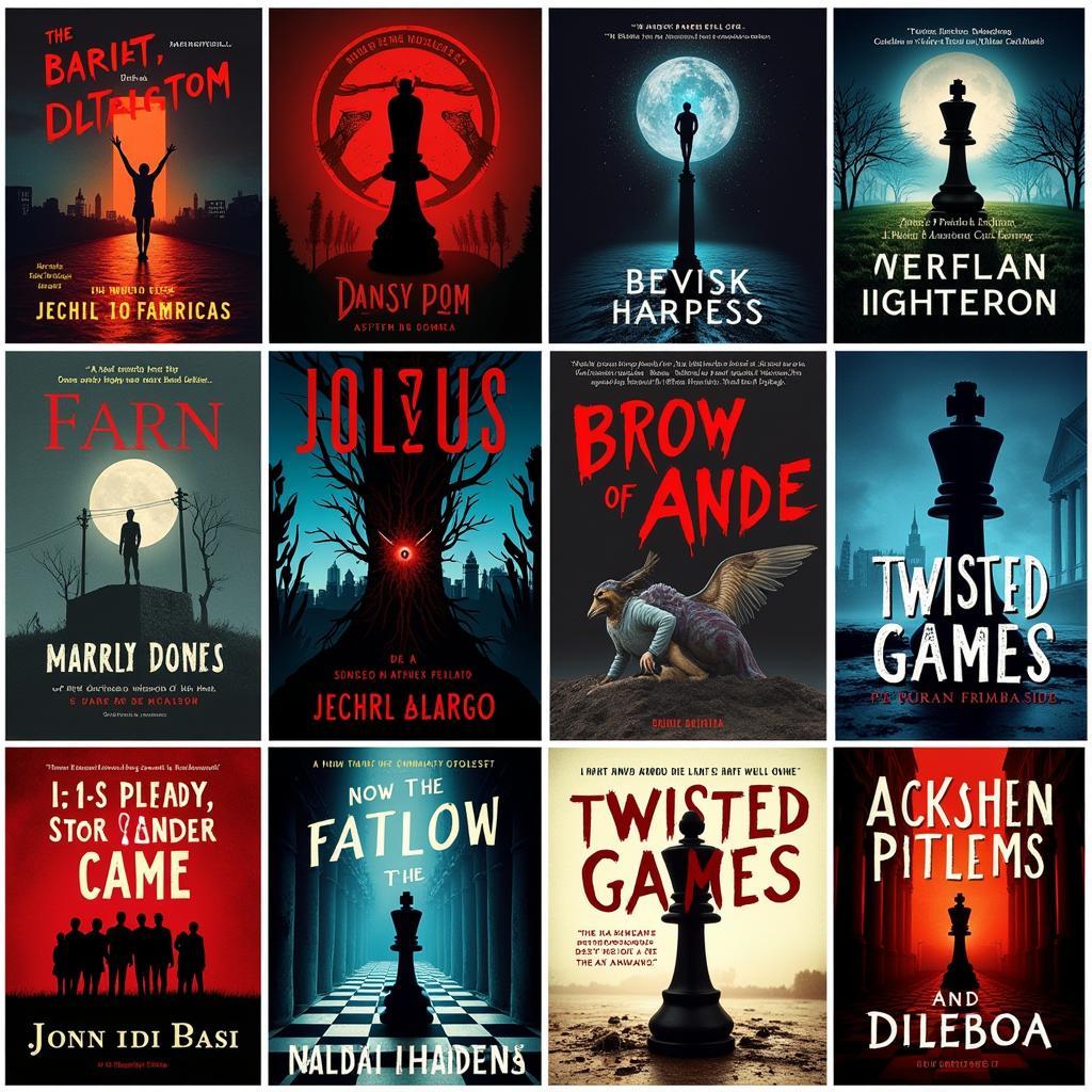 A collection of twisted games book covers