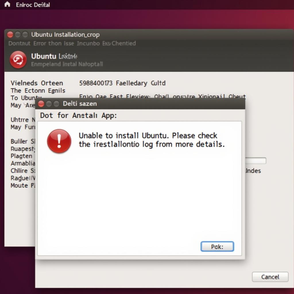 Ubuntu Installation Error