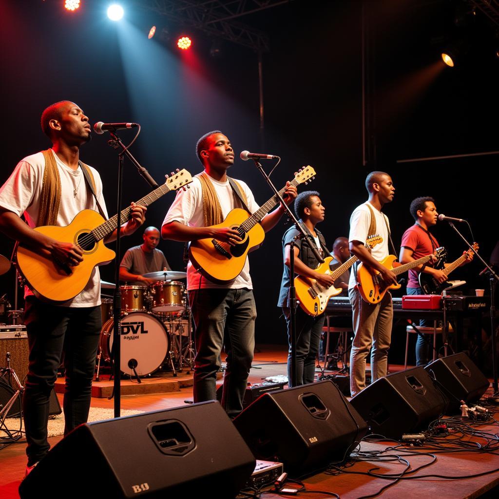 Ugandan Musicians Performing