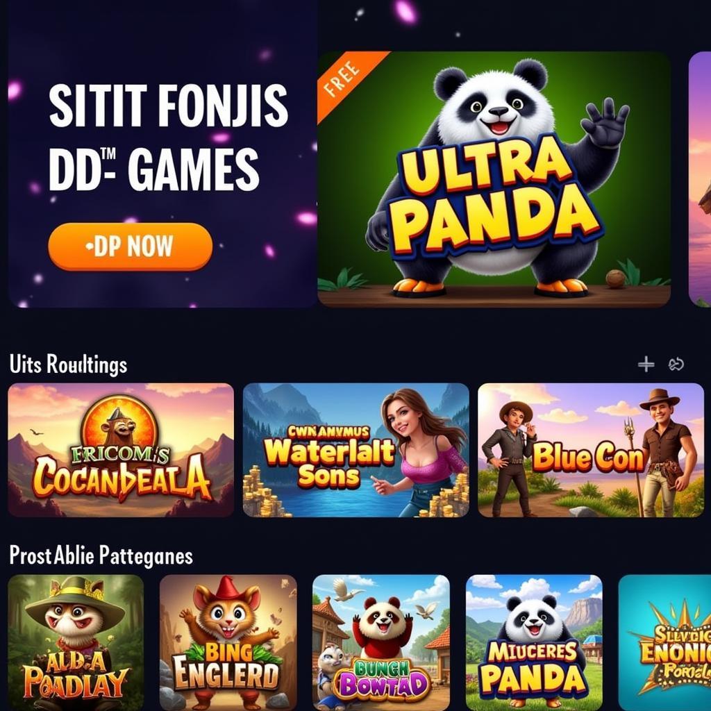 Ultra Panda Apk 777 Game Selection