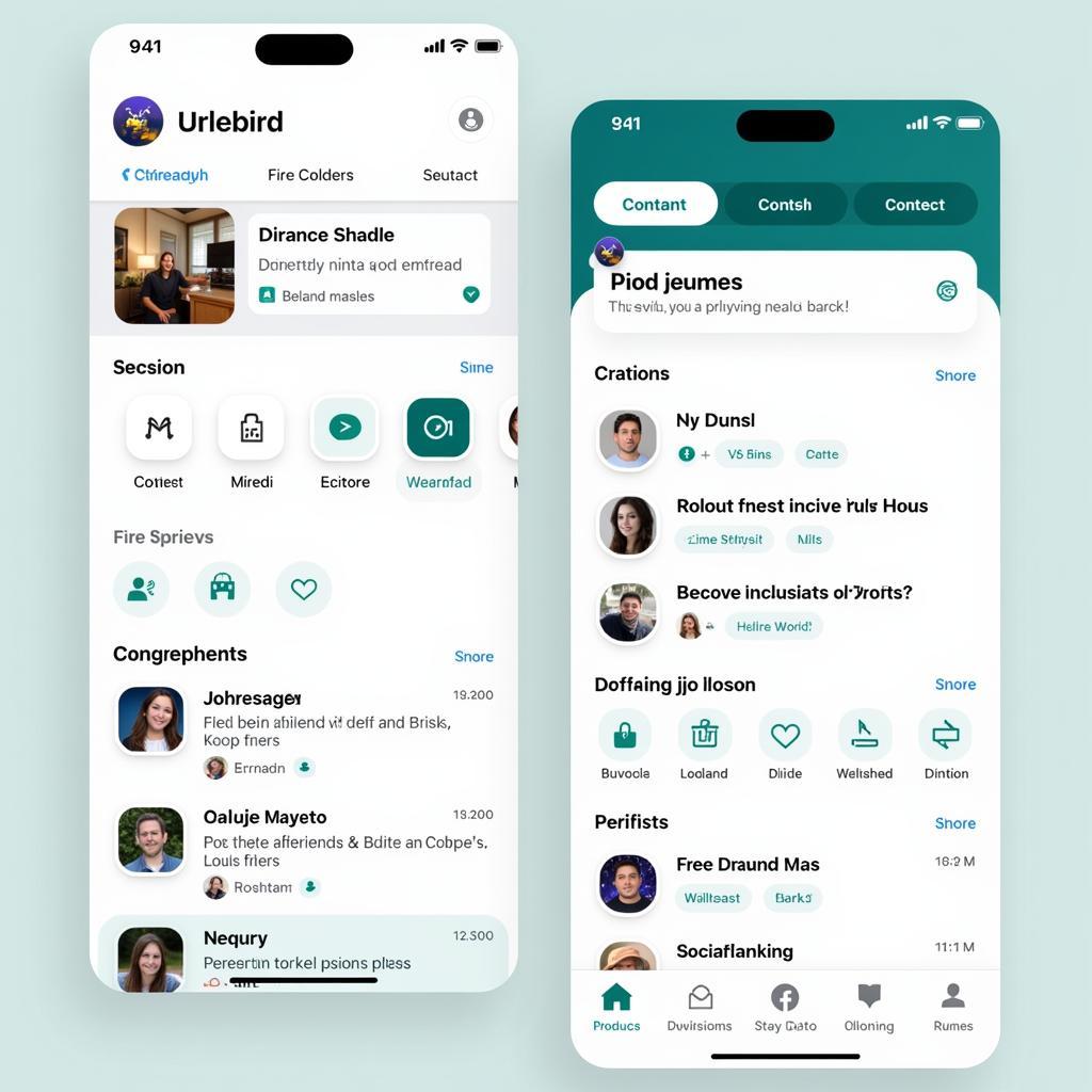 Urlebird App Interface