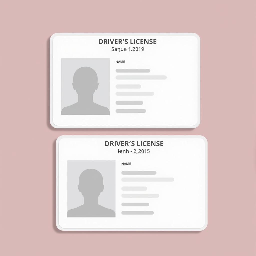 USA Drivers License Template PSD