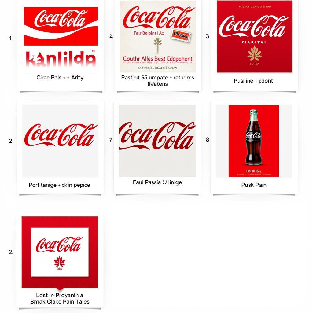 Various Applications of the Coca-Cola Font