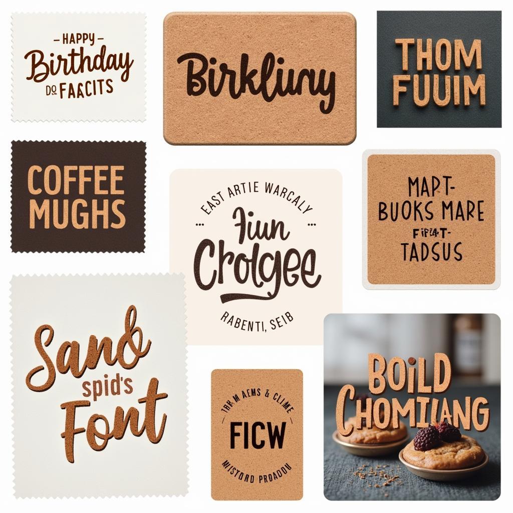 Corkboard Fonts in Design Projects