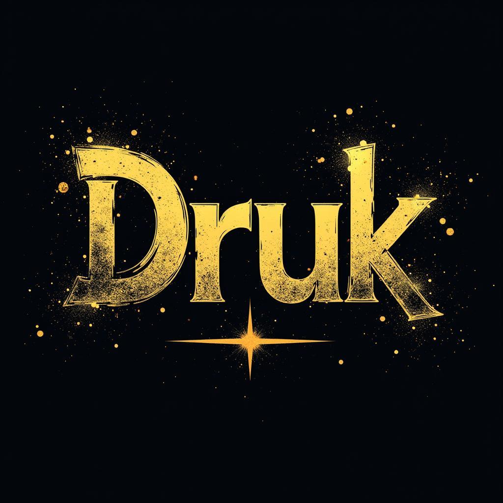 Using Druk Font in Design