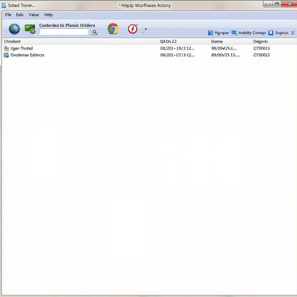 uTorrent Interface on Windows 7