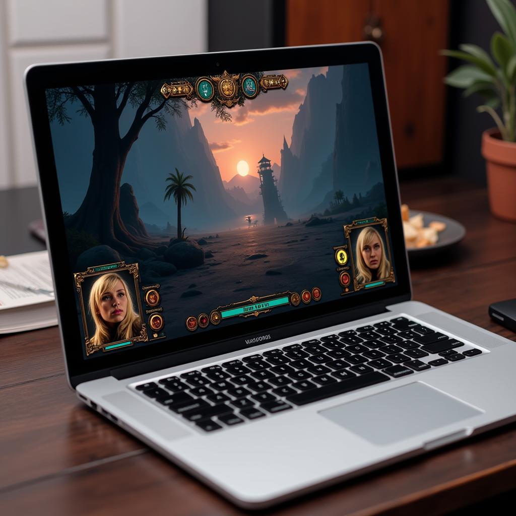 Valorant gameplay on a Macbook