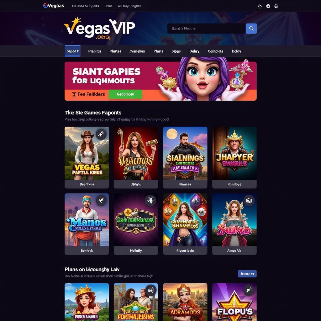 Vegas VIP Org APK Homepage Screenshot