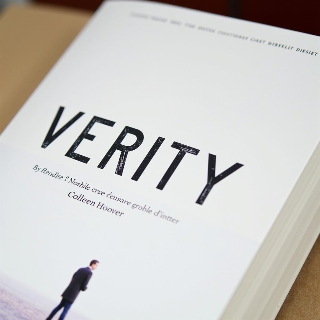 Verity by Colleen Hoover book cover