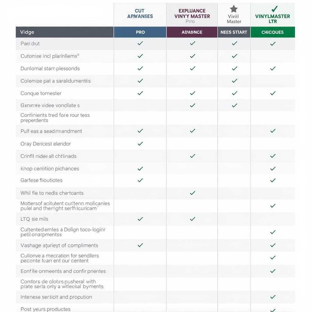 Comparison of VinylMaster Editions