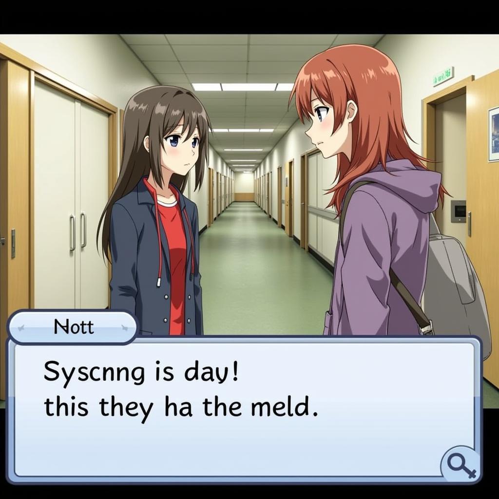 Visual Novel Gameplay Example