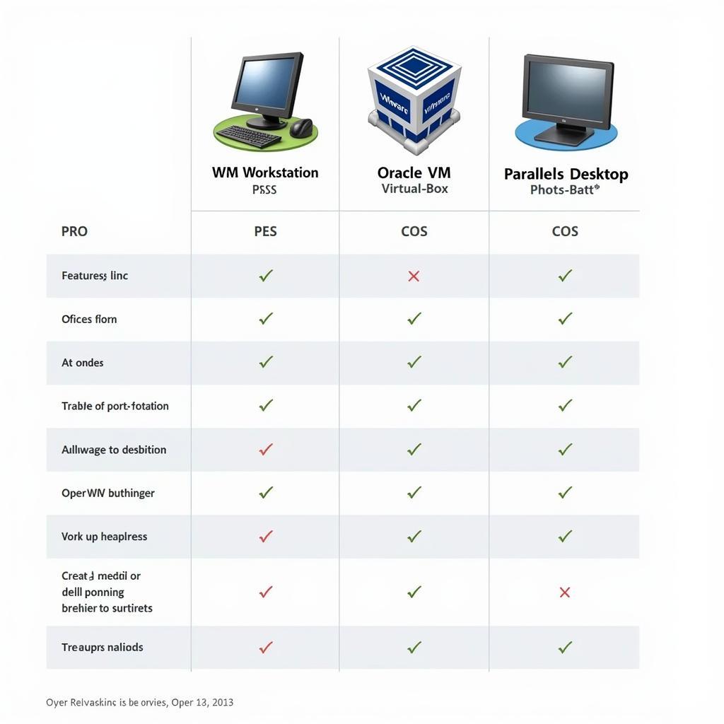 VMS Comparison Chart