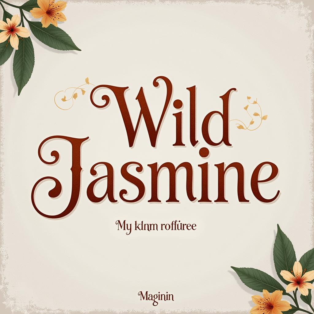 Wild Jasmine Font Example