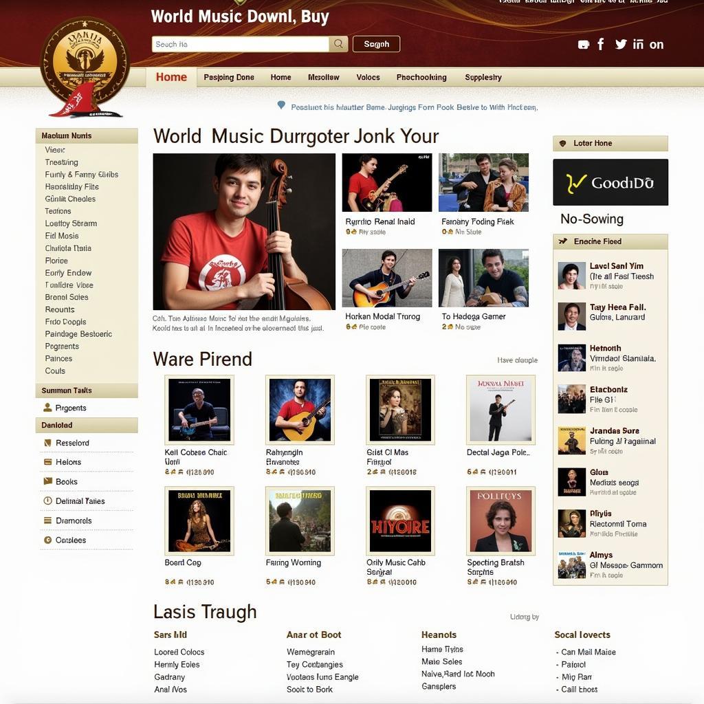 World Music Download Website