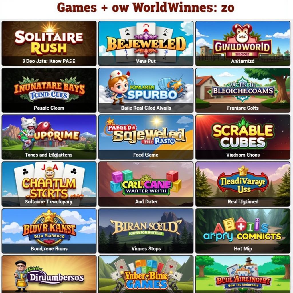 WorldWinner Game Selection