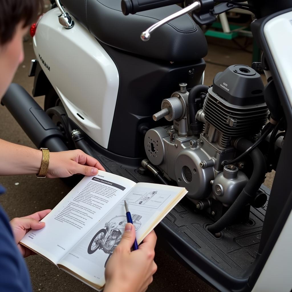 Yamaha Vino Scooter Maintenance