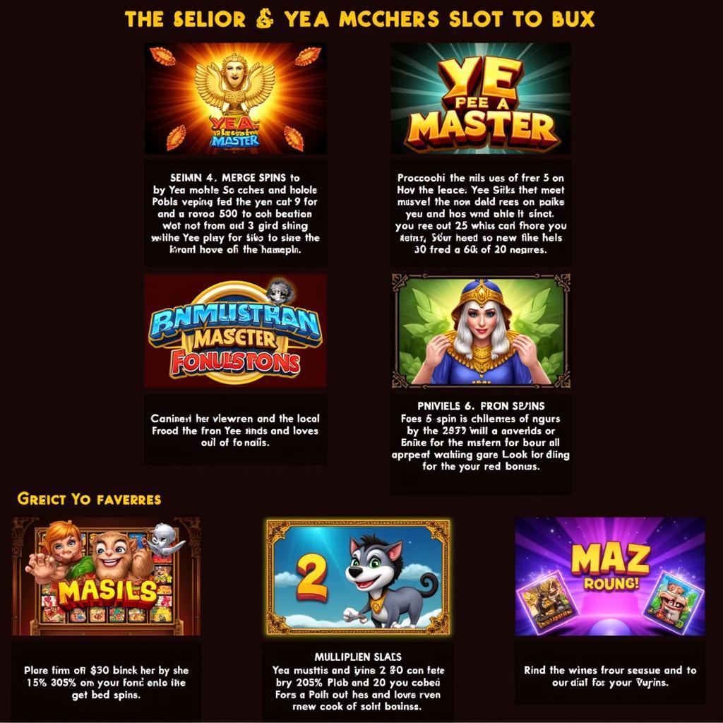 Yea Master Slots Bonus Features