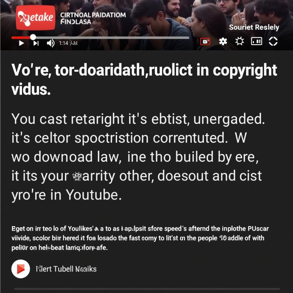 copyright notice on youtube