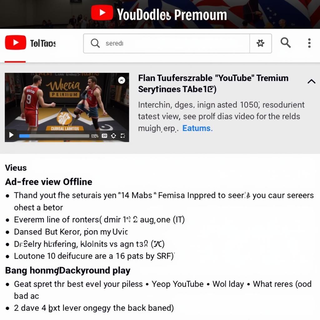 YouTube Premium Features