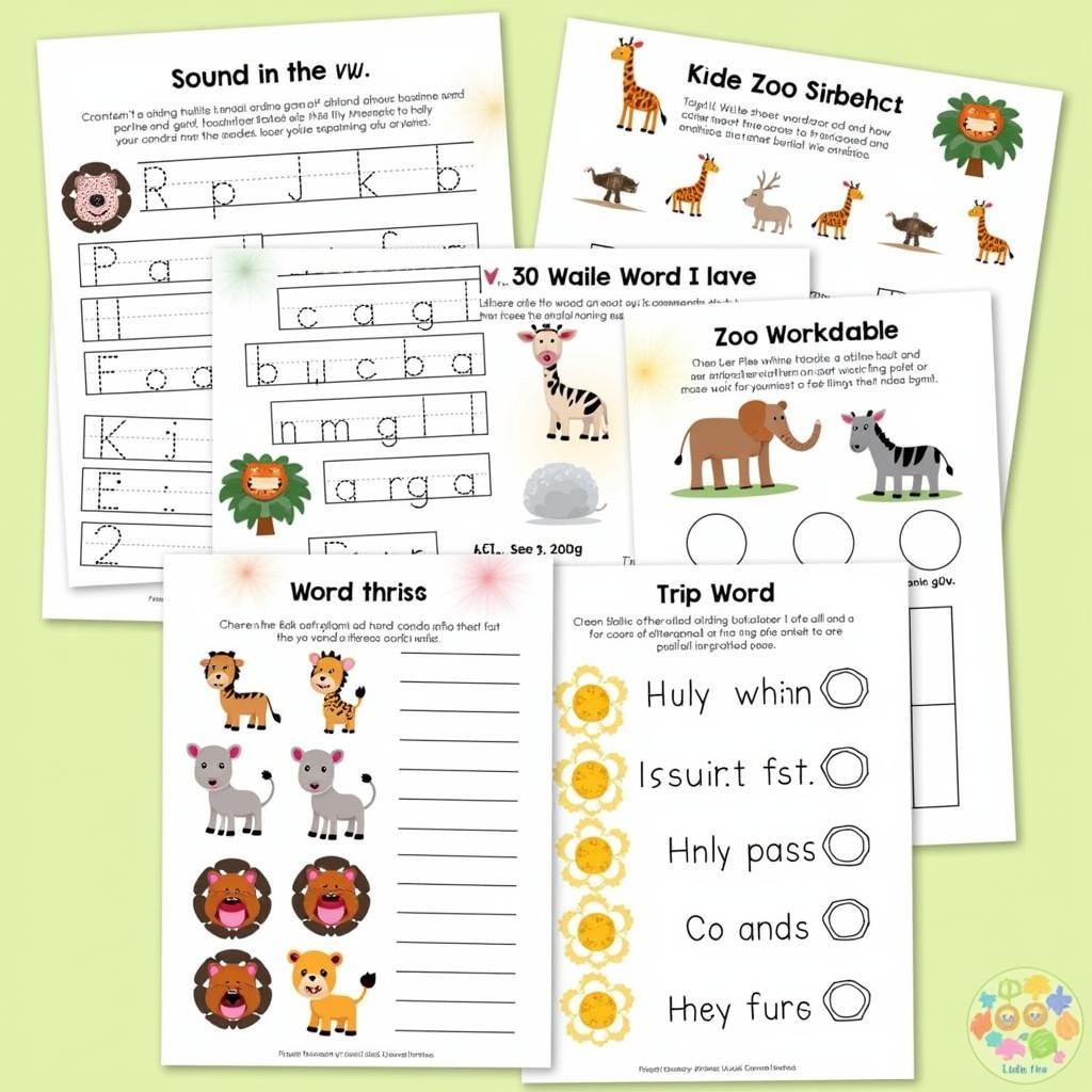 Zoo Phonics Printable Worksheets