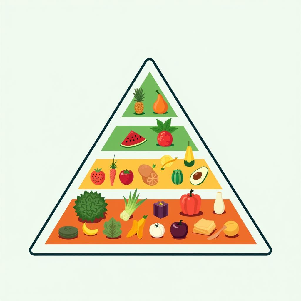 5-Day Drop Diet Food Pyramid: Showing the Limited Food Choices and Potential Nutritional Gaps