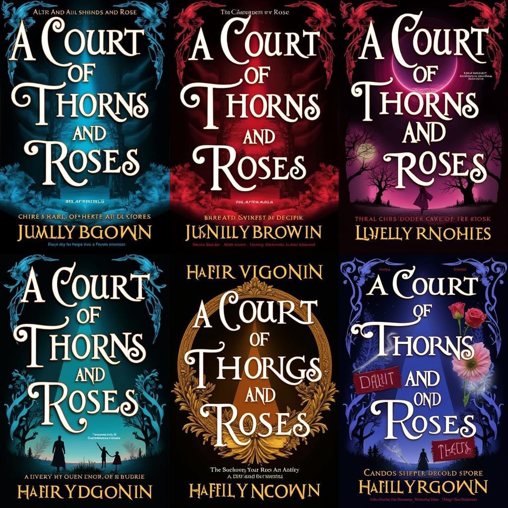 A Court of Thorns and Roses Series Book Covers