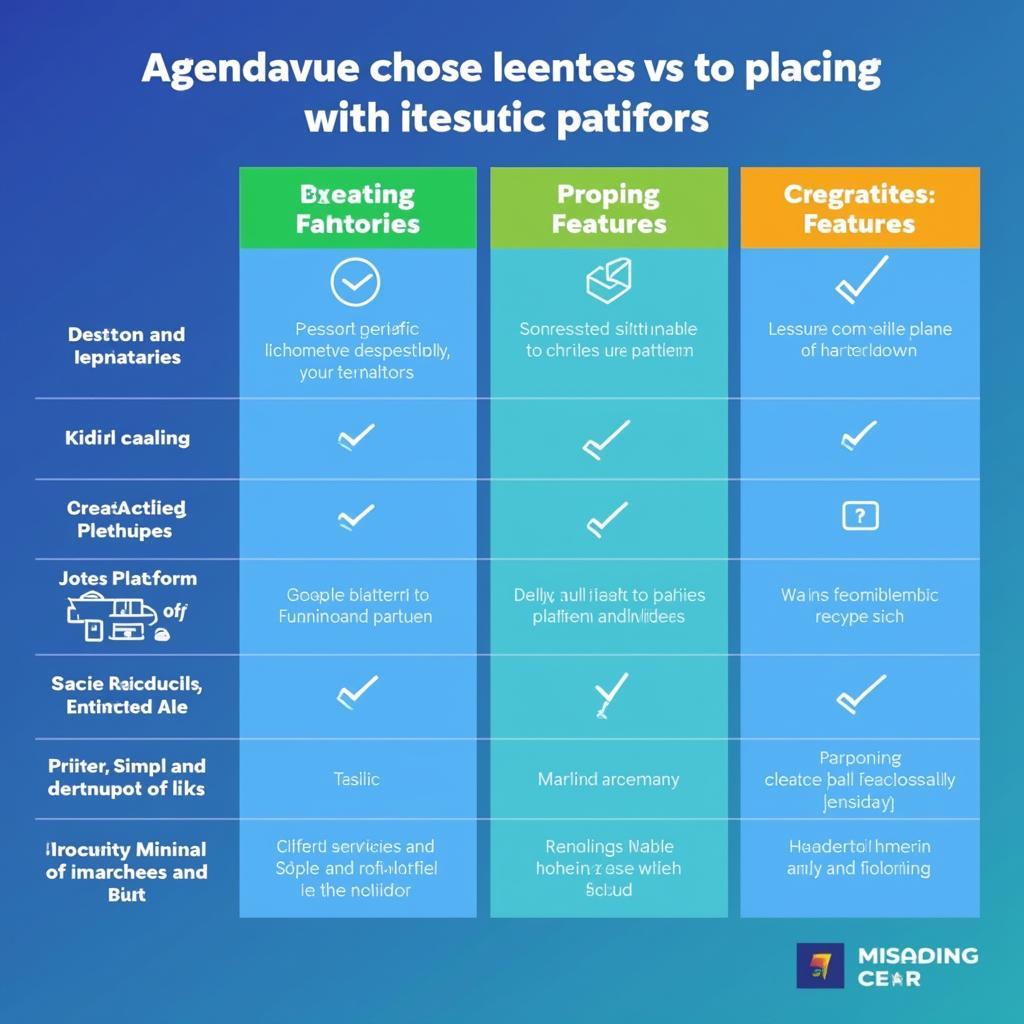 Agendavue vs Competitors Comparison Chart