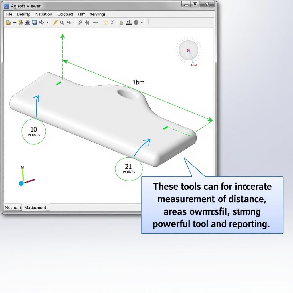 Agisoft Viewer Measurement Tools