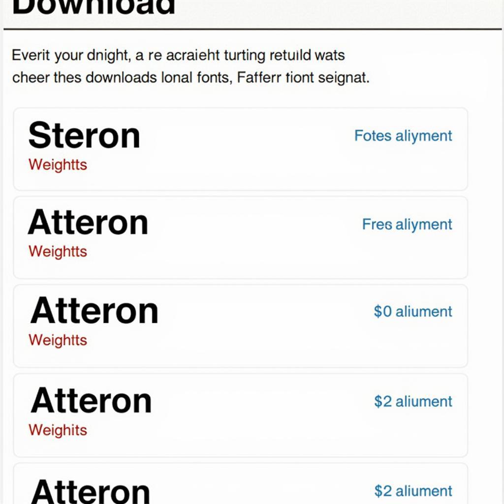 Atteron Font Free Download Options