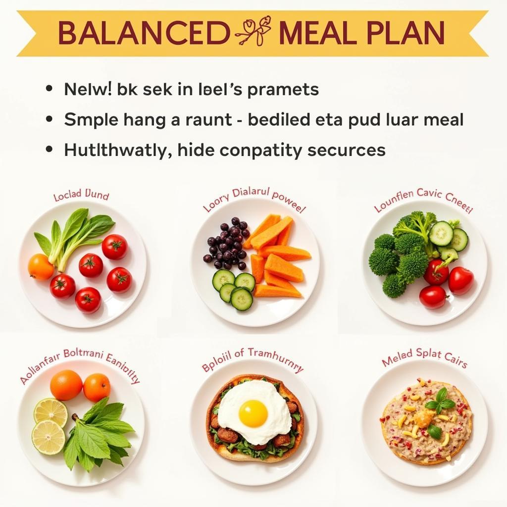 A balanced meal plan example