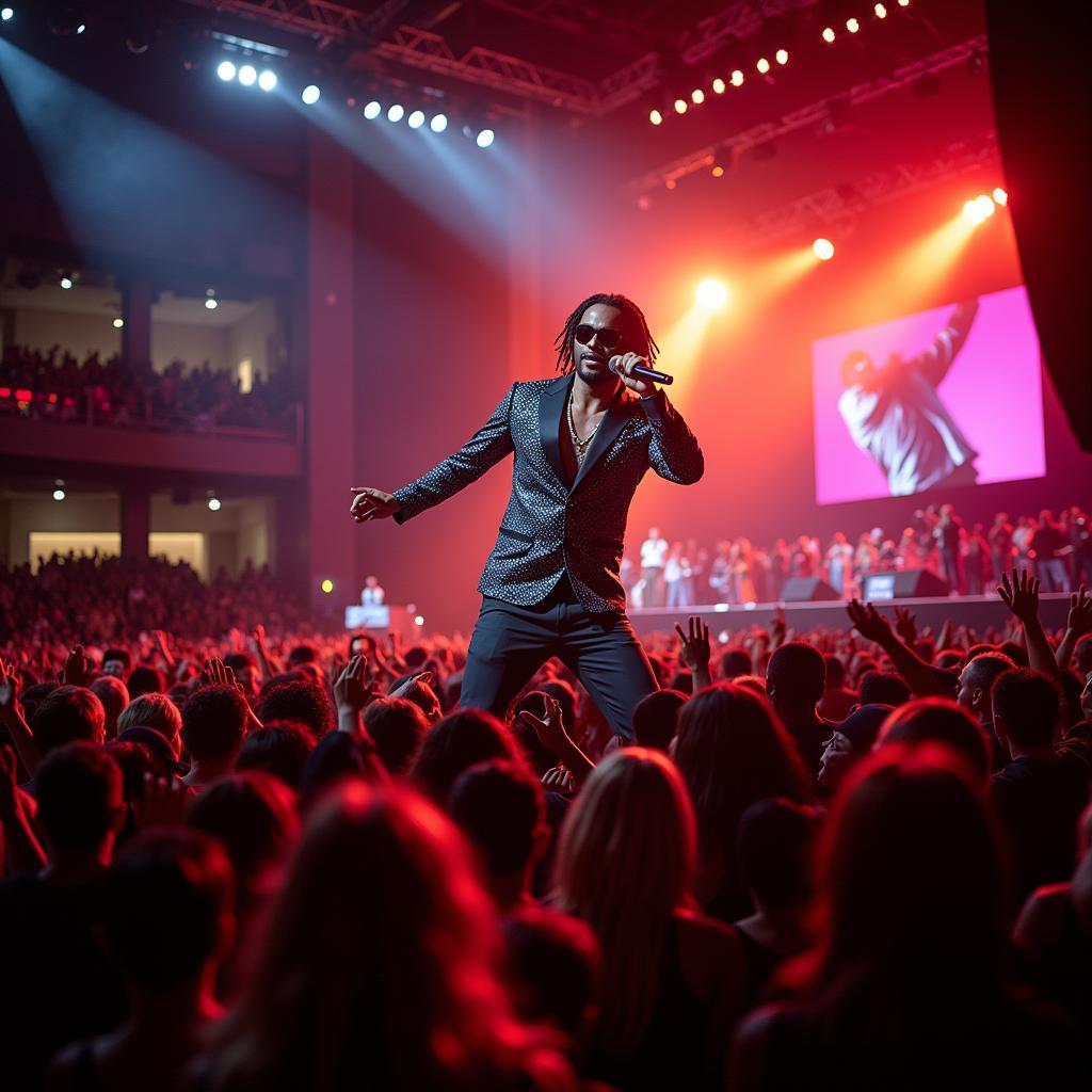 Bebe Cool performing live on stage in Uganda