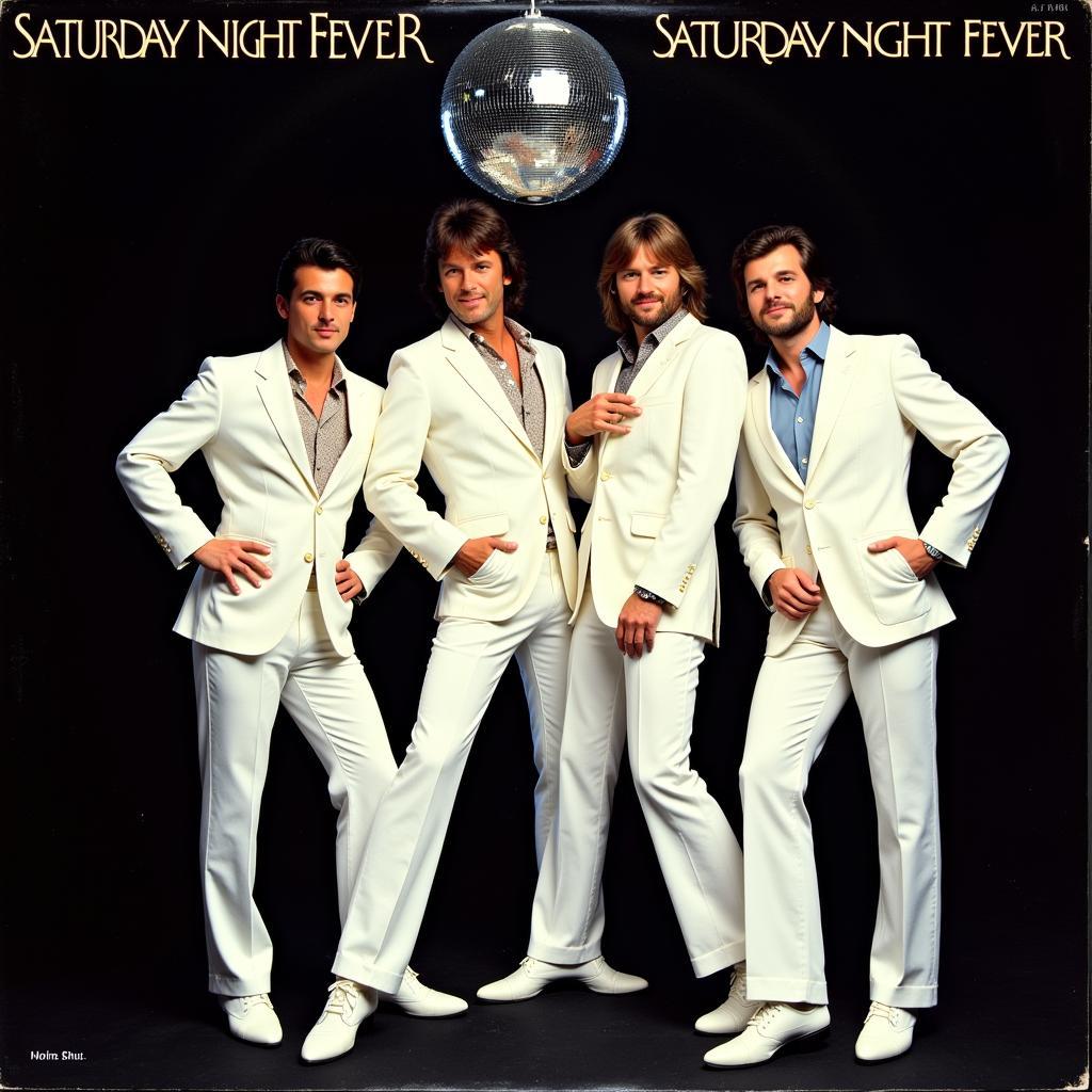 Bee Gees Saturday Night Fever Album Cover