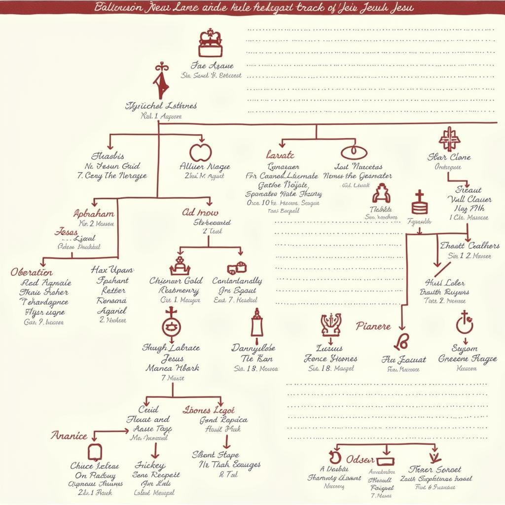 Abraham to Jesus Family Tree Chart