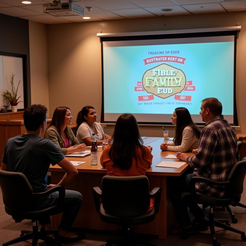 Bible Study Group Playing Bible Family Feud