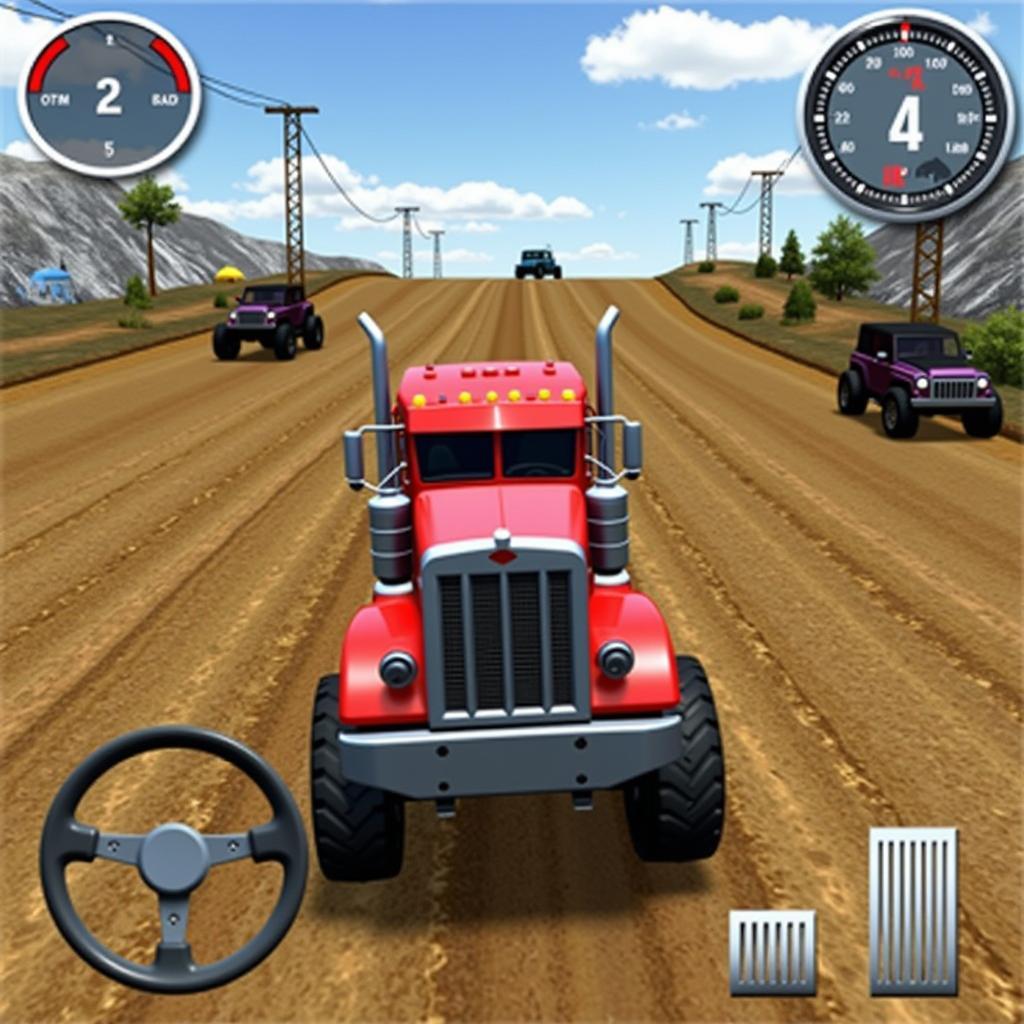 Big Rig Racing Gameplay Screenshot