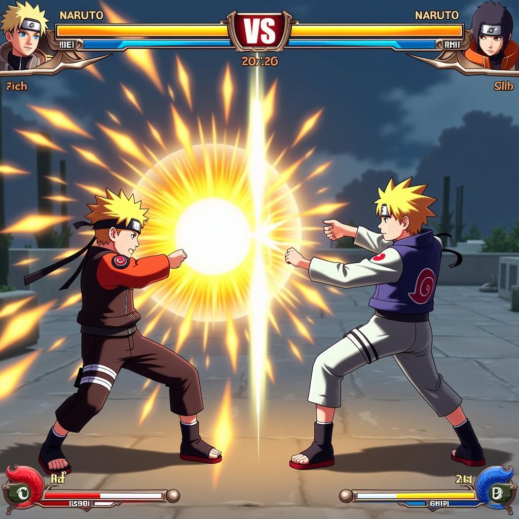 Bleach vs Naruto Online PvP Battle Screenshot