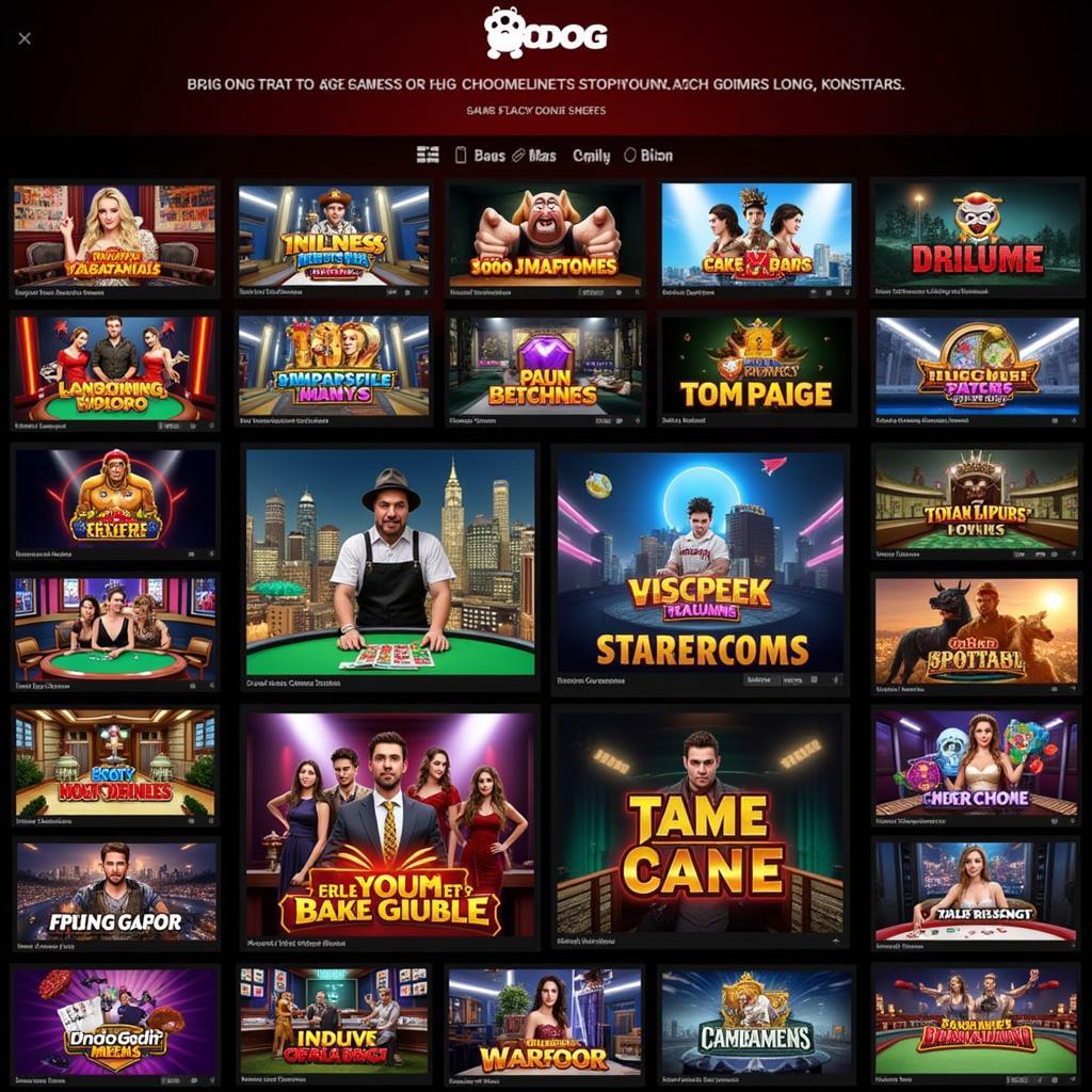 Bodog Game Selection