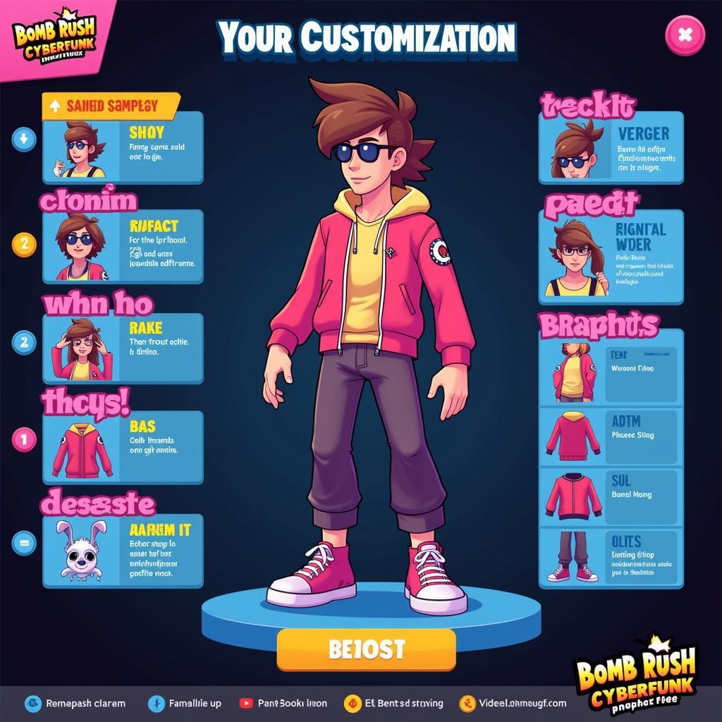 Bomb Rush Cyberfunk Character Customization