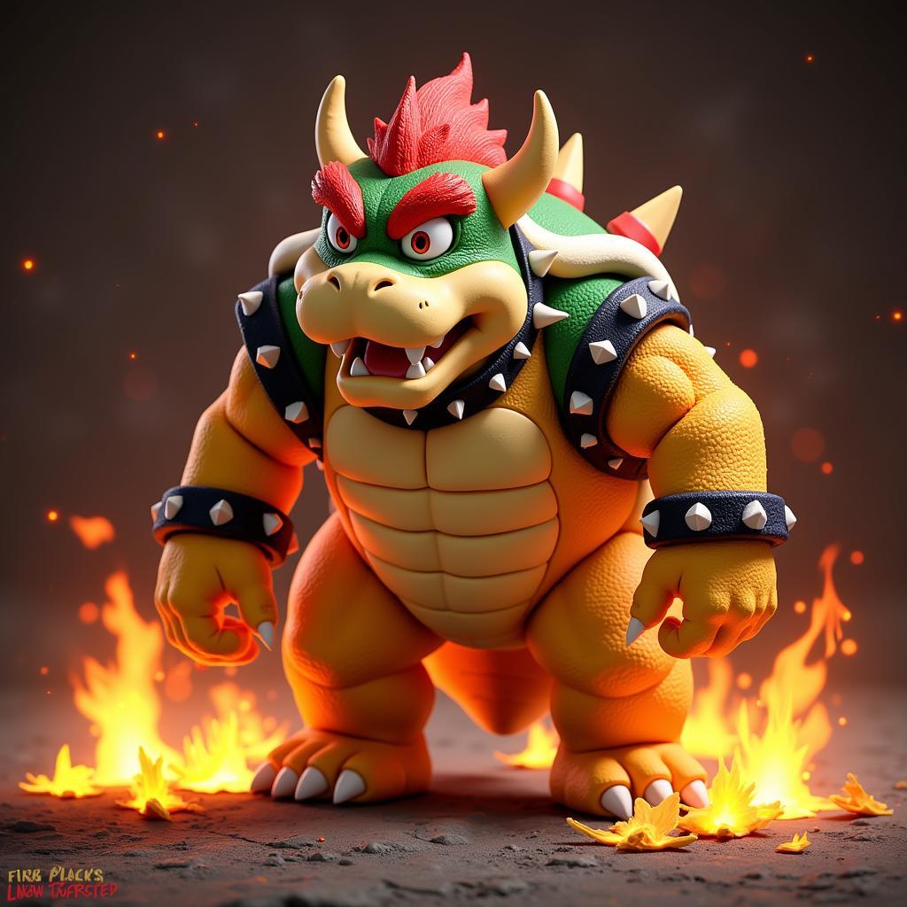 Bowser Custom Texture - Fiery King