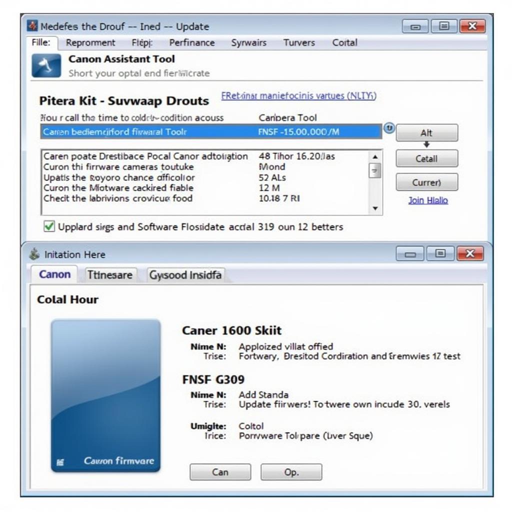 Updating Camera Firmware with Canon Assistant Tool