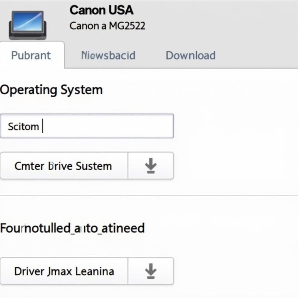 Canon PIXMA MG2522 Driver Download Page