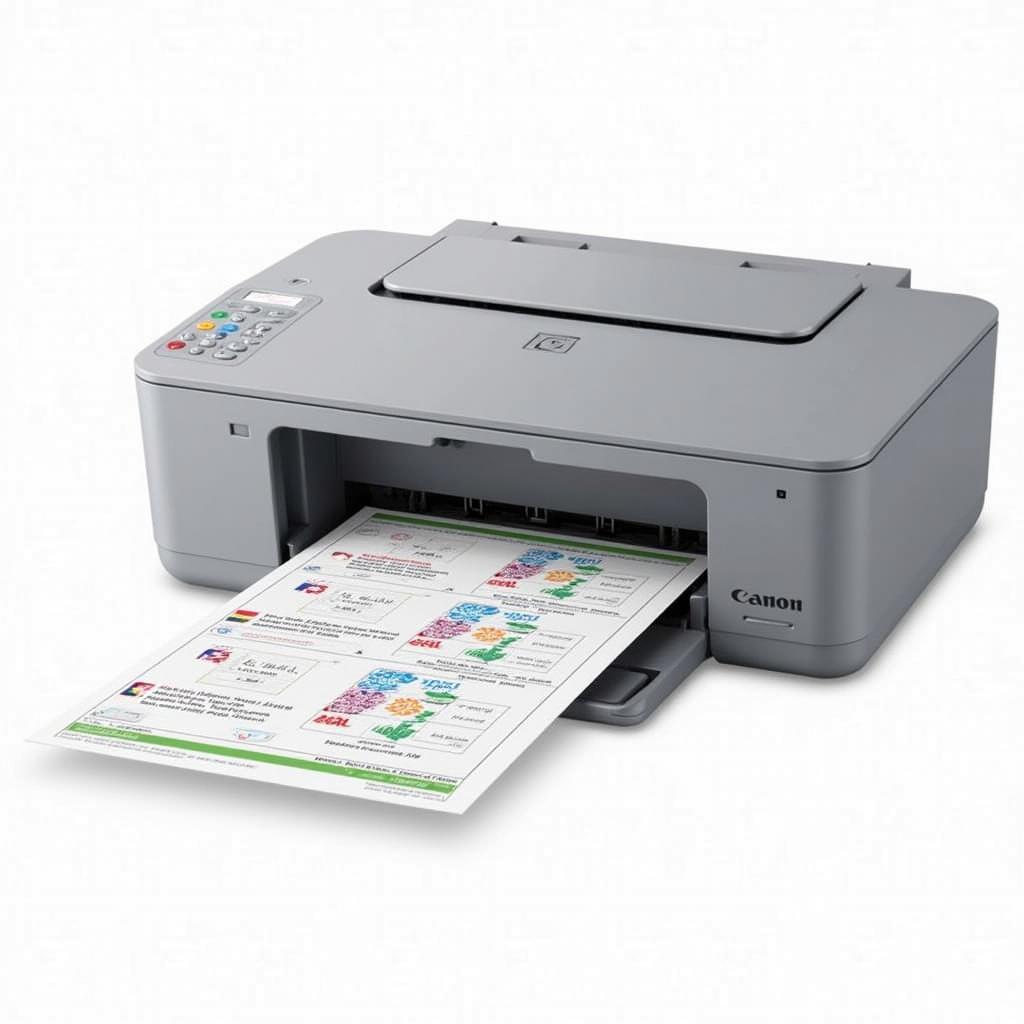 Canon TS3722 Printing a Test Page