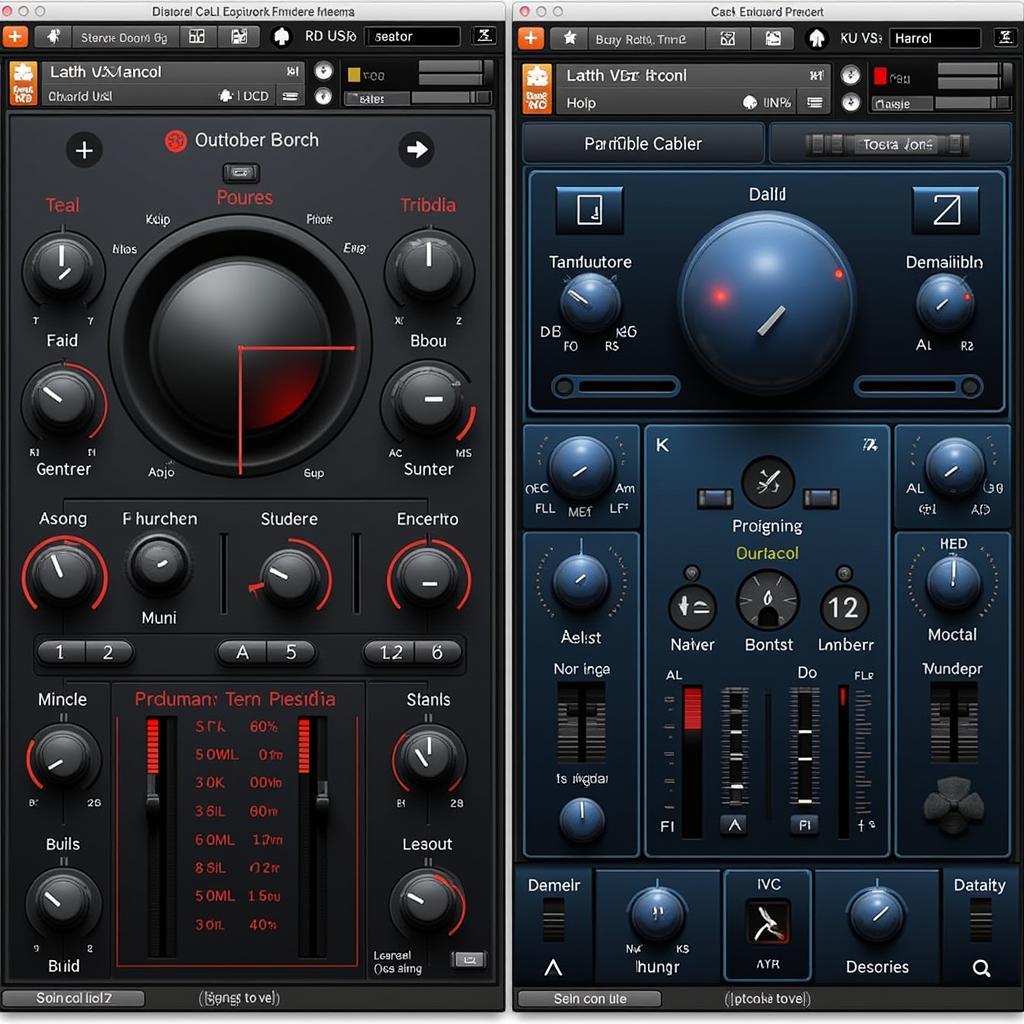 Comparison of Cello VST User Interfaces