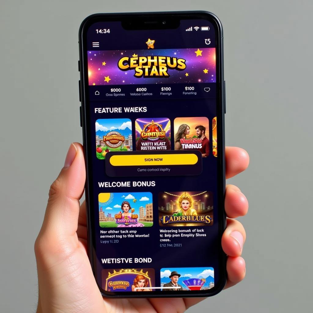 Cepheus Star Casino Homepage