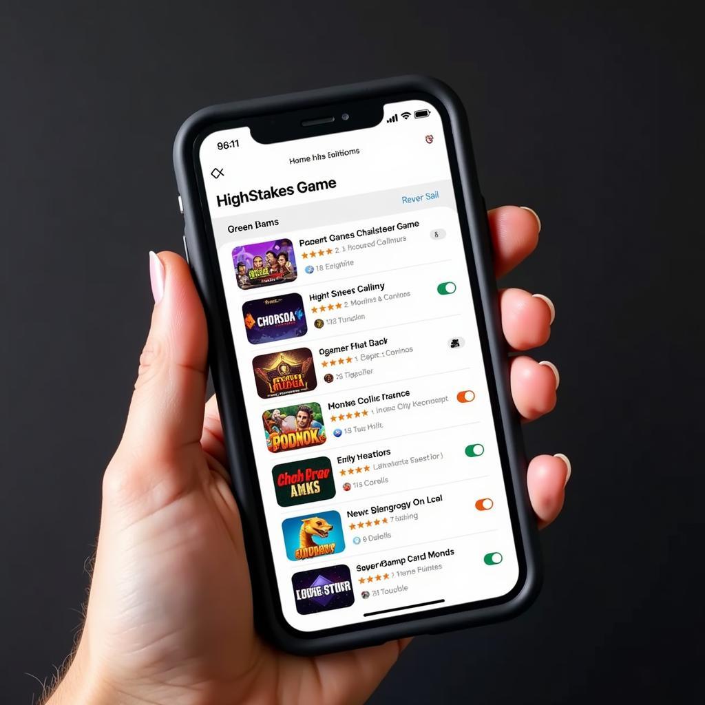 Choosing High Stakes Games on iOS